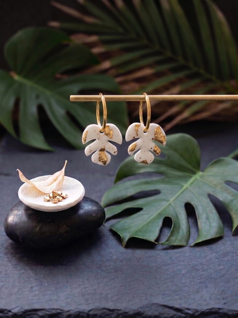 Tiarïa - Monstera Blanc & Or